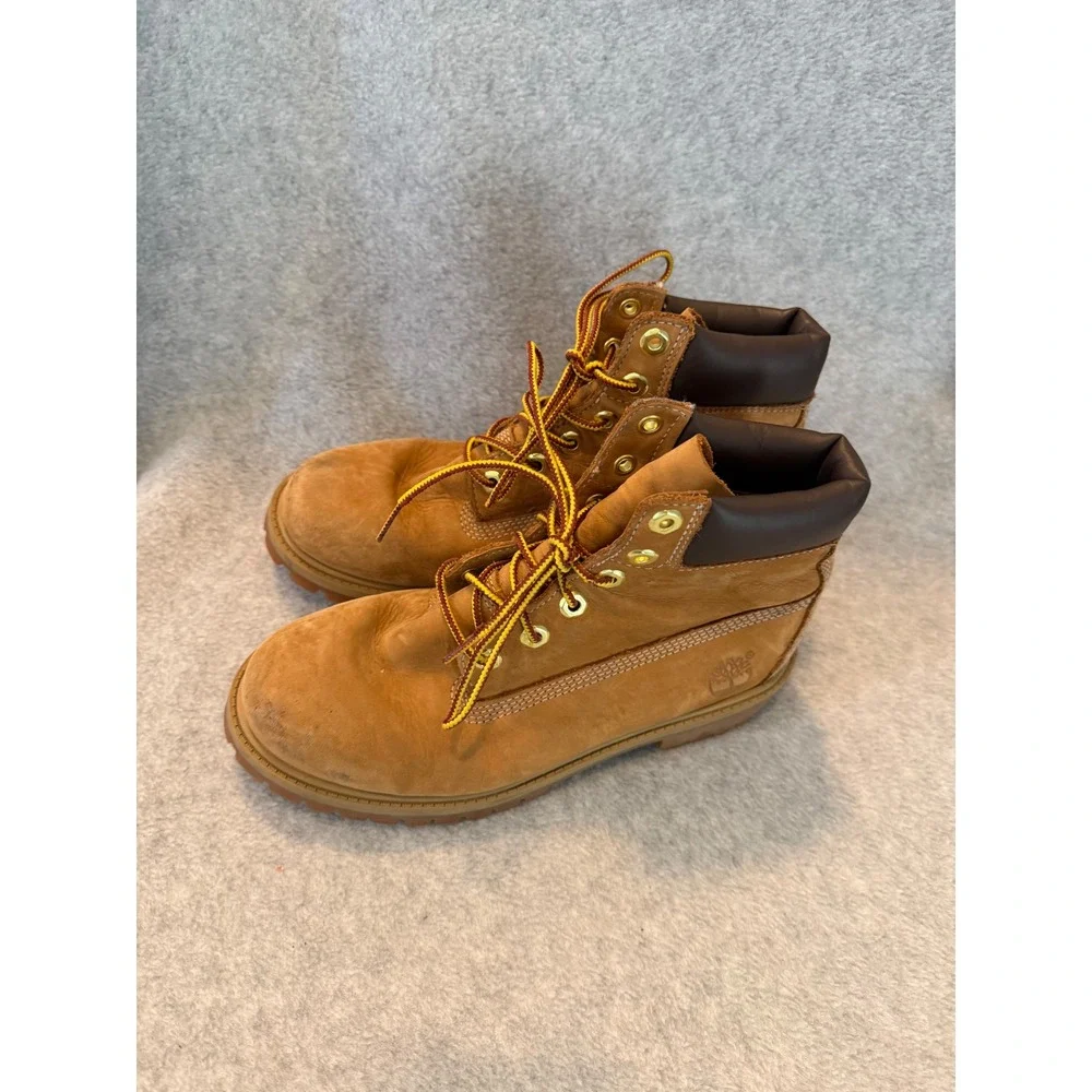 Timberland 6 Inch Premium Waterproof Boots Wheat Nubuck Primaloft Work Boots